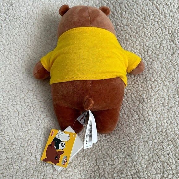 NWT Miniso Life We Bare Bears Grizzly Plush 9.5” Stuffed Toy Cartoon Network - Picture 4 of 7